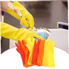BIUDECO 3 Pairs Rubber Dishwashing Gloves Reusable Household Cleaning Gloves