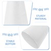 Yardwe White Foam Cone for Crafts:Polystyrene Cone 30cm Styrofoam Christmas