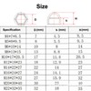 M8 Plastic Nut and Bolt Protection Dome Cover, Hex Nut