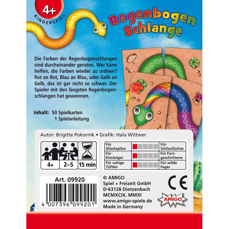 Regenbogenschlange: Für 2 - 5 Spieler ab 4 Jahren