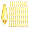 50-Pack Crystal Icicle Prisms, 34mm/1.34 Inch Chandelier Pendant Maker Hanging