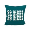 Mancheng-zi Trendy Groovy Go Birds Football Pillow Covers,Football Throw Pillow