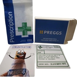 Funny Joke Pill Box Prank. Gift for Men, Women, her, Him Novelty Box April Fools Day Birthday Gifts for Men & Women Rude Presents for Boyfriend Dad Wife Friend Friends (Preggs)