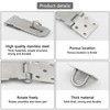 Pxyelec 6 Pack Padlock Hasp Latch 304 Stainless Steel Security