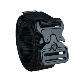 MELOTOUGH Quick Release Tool Belt 1.5 Inch Web Work Tool Belt with Heavy Duty Metal Buckle for Tool Pouch, Construction, Electrical (Black)