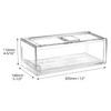 QWORK Stackable Refrigerator Organizer Bins, PET Material, 2.78 Gal Capacity,