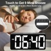 PPLEE Alarm Clock with Bed Shaker & Night Light for
