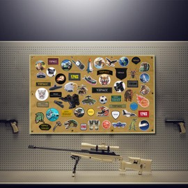 Yzpacc Tactical Patch Display Military Patch Holder Panel Foldable Patch Holder Panel for Military Army, CP(42.5x27.5in/108x70cm)