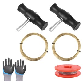 Pack of 7 Windscreen Removal Tools, Car Window Removal Tool, Windscreen Removal Tool with 1 Pair of Gloves, for All Types of Vehicles