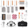 ROMANTICIST 132PC Professional Griddle Accessories Kit - Heavy Duty Stainless
