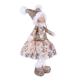 STP GOODS Handmade Christmas Decor Collectible Doll, 15 inches (38 cm), Indoor Home Decoration Figurine, Figurine for Home Decor & Holiday Posable Fairy Doll Indoor Christmas Decoration