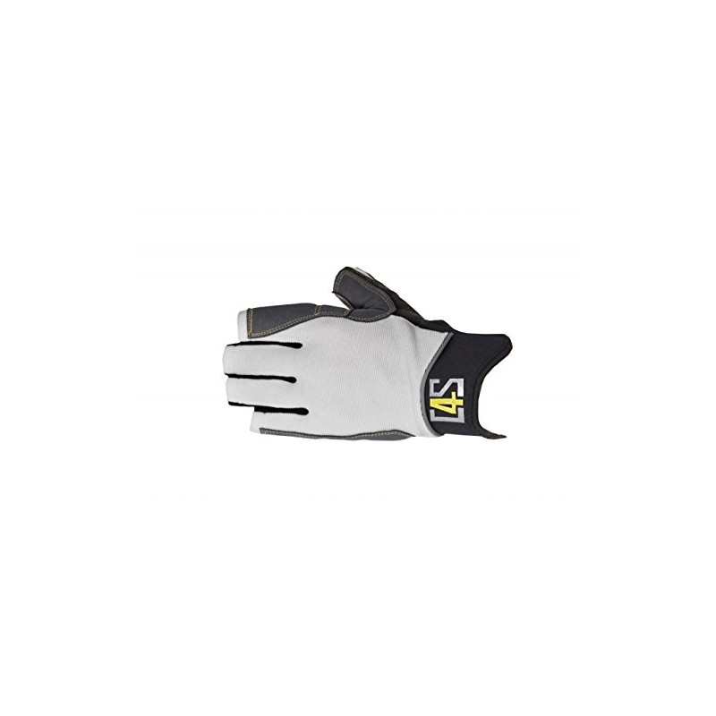 crazy4sailing Unisex Racing Sailing Gloves, 5 Finger-Free, Colour: White, Size: