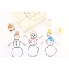 ExcelMark Create Your Own Snowman - Engraved Wood Rubber Stamp