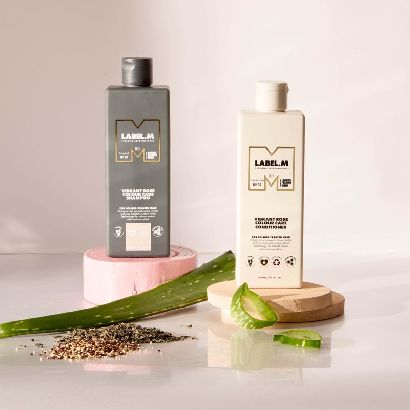 LABEL.M Vibrant Rose Colour Care Shampoo 300ml – With Recyclable