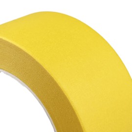 Baijixin 2 Inch Yellow Wide Masking Tape, Yellow Painters Tape for Home, Office, School Stationery, DIY Art, Crafts, Labeling (2 Inch X 55 Yard)