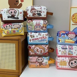 Tote Square Bag Portable Pouch for Women: Large Capacity Skincare Travel Storage Bag NO.2 5ea