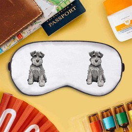 'Schnauzer Puppy' Sleep/Travel Eye Mask (EY00010166)