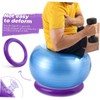 CORHAD 2pcs Yoga Ball Base Stand for Stability Balls Inflatable