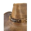 KAKADU Brumby Shapeable Leather Hat Brown