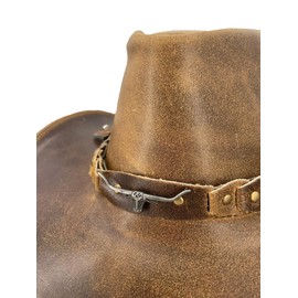 KAKADU Brumby Shapeable Leather Hat Brown