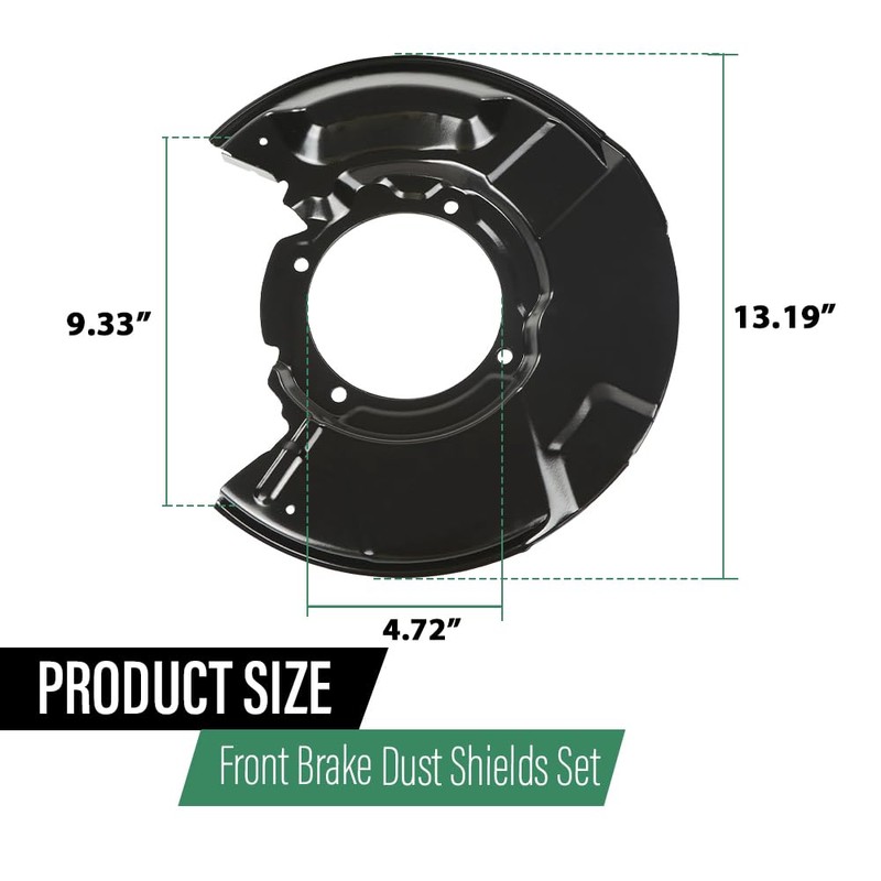 LQI Front Brake Dust Shield Left and Right Compatible with