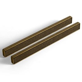 Goo-Ki 6 Pack 7-1/2 Inch （192mm） Hole Center Cabinet Pulls Antique Brass Zinc Alloy Kitchen Drawer Pulls Finger Pull Drawer Handles 8.1 Inch Length 2061-GT-192