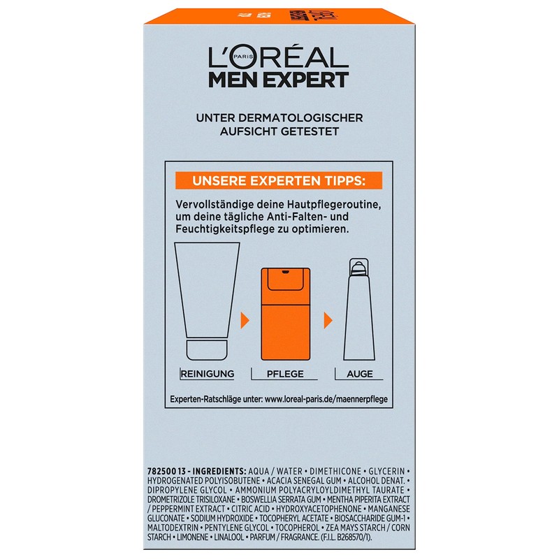L'Oréal Men Expert Anti-Wrinkle Moisturiser for Men, Day Cream for