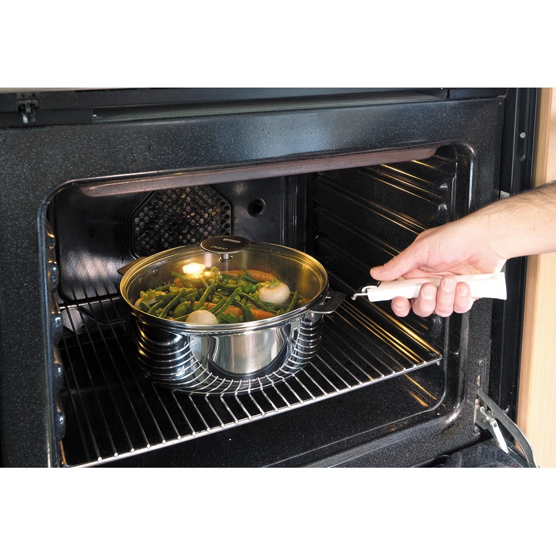 Cristel K16P Domed Glass Lid, 6.5", Silver