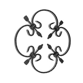 Gal Industrial Wrought Iron Ornament 25 x 25 cm Grid for Gates Fences Window Grid Made of Rod Iron 10 x 5 mm