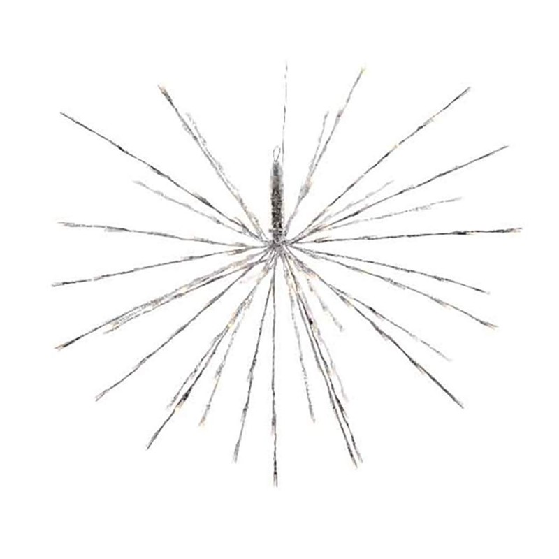 Lumineo 160 LED Warm White Flashing Polestar, Silver Wire, 27