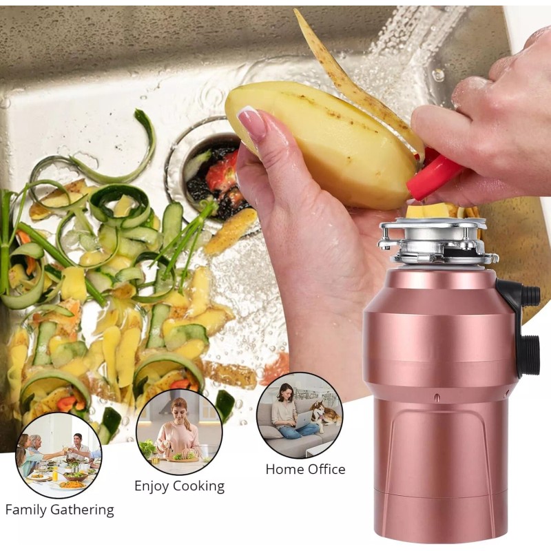 Garvee 560W Garbage Disposal Continuous Feed Food Waste Disposer Cleaner