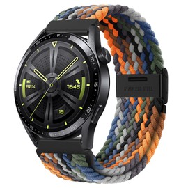 AidorMax Watch Straps - Quick Release Elastic Braided Watch Bands 20mm, Soft Breathable Nylon Replacement Strap with Adjustable Buckle for Smartwatches and Wristwatches Men Women (Camouflage)