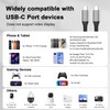AIAUXAI 30ft USB C Cable,Extra Long 60W USB C to