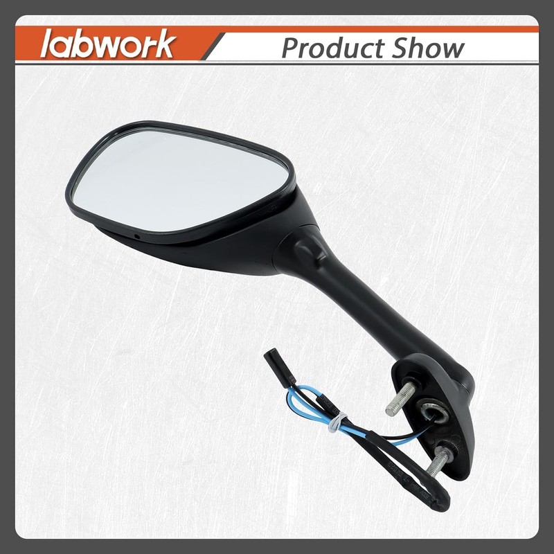 labwork Black Mirrors Smoke Turn Signals Replacement for Suzuki GSXR600
