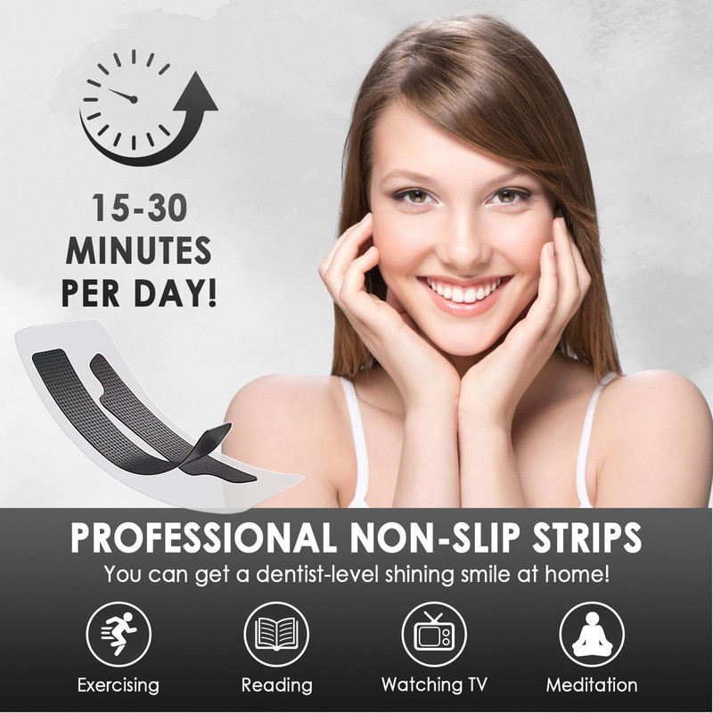 Pack of 28 teeth whitening strips, whitening teeth, white stripes
