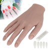 Silicone Nail Training Hand Flexible Joint Nail Art Practice Hand