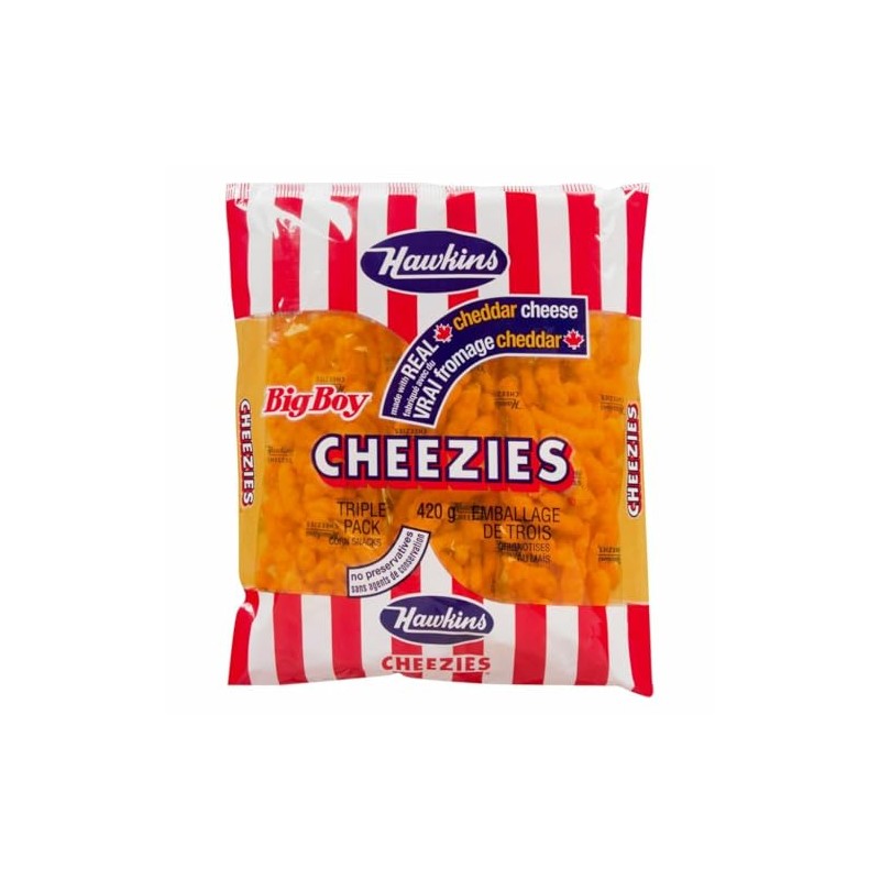 Hawkins Made with Real Cheddar Cheese Cheezies, Big Boy Triple