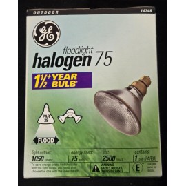 GE 14748 Halogen 75Watt 75w Par 38 1050 Lumens Outdoor Floodlight 2500Hrs