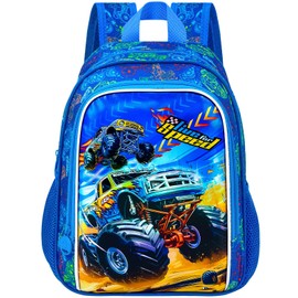 UFNDC Toddler Backpack for Boys, Kids Cute Truck Preschool Bookbag, Kindergartenschool Bag