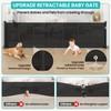 Upgrade Retractable Baby Gates Extra Wide (150" W x 42"