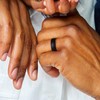 ROQ Silicone Wedding Ring for Men, Affordable 6mm Metallic Silicone
