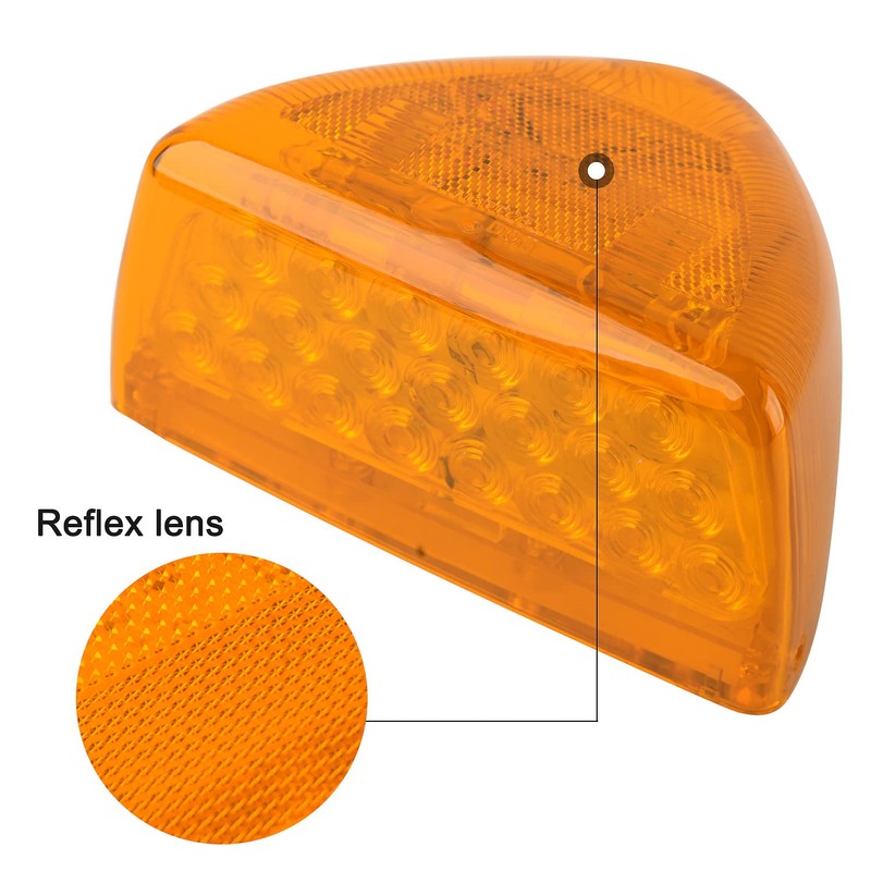 Jamarco 2Pcs for Peterbilt Amber Headlight LED Turn Signal Indicators