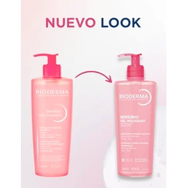 BIODERMA, Limpiador Facial, Sensibio Gel Moussant, Gel Micelar para Piel Sensible, Hidratación al instante, 500 ml