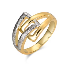 Mytys Ring Vintage Designer Fashion Brand Women Valentine Gift Two Tone Plating Rings (7)