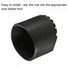 sourcing map Ladder Non-Slip Feet Mat 68mm ID Rubber Round