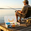 Fishing Tackle Box, Clear Plastic Fishing Bait and Lure Organizer