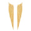 Gold Long Tassel Chain Earrings for Women Irregular Silver Metal