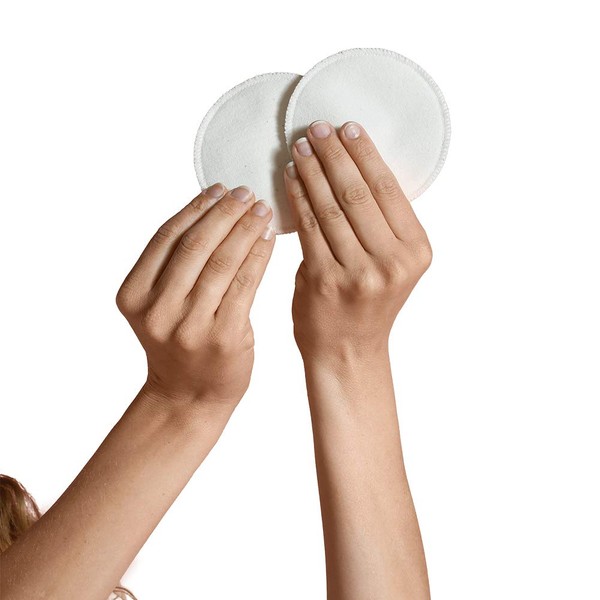 Carriwell Washable Cotton Nursing Pads, Reliable Moisture Protection, Breathable, Reusable