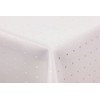 Punkte damask tablecloth by First-Tex, Polyester, creme/champagner, 135x180