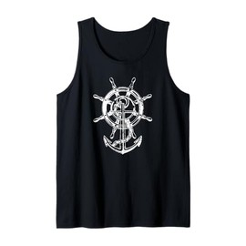Ancora & Timone Regalo Originale Capitano Nave Uomo Donna Canotta